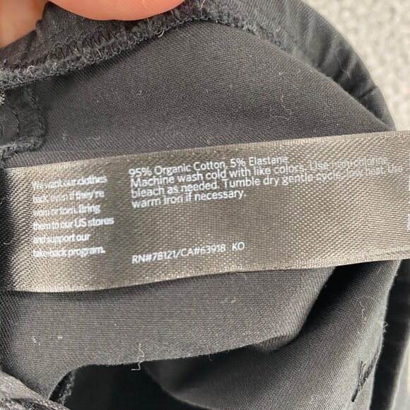 Eileen Fisher Pants Womens Extra Large Black Tapered Leg Stretch Ankle Career - Picture 6 of 11